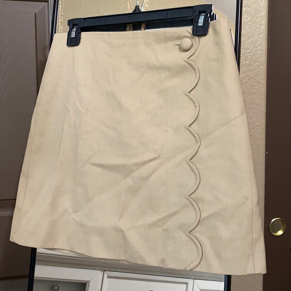 Tan J.Crew skirt